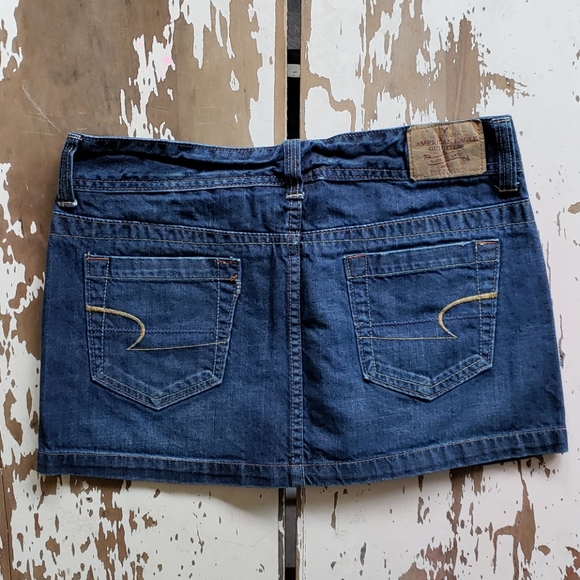 Vintage AEO Perfect Look Made To Last Denim Skirt - Picture 3 of 8